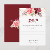 ボホバラ羽結婚灯 出欠カード (正面/裏面)