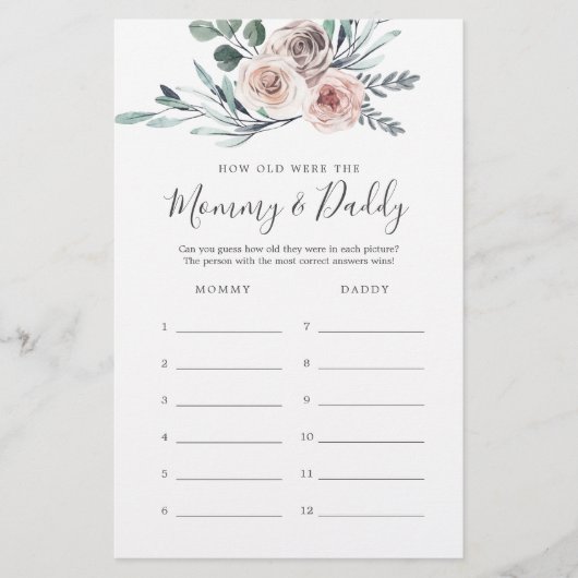 ボホバラ赤ちゃんシャワー歳ママとパパ (正面)