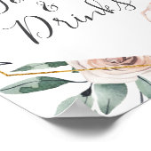 ボホバラ赤ちゃんシャワー飲食サイン ポスター (角)