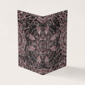 ボホバラ金ゴールドグレイマンダラエレガントデザイン 名刺 (外部)