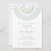 ボホバリグリーンジュエリー結婚ズ 招待状 (正面)