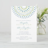 ボホバリグリーンジュエリー結婚ズ 招待状 (スタンド正面)