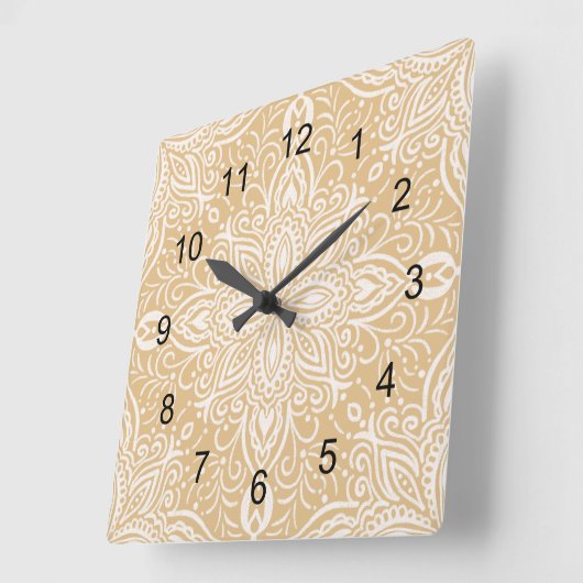 ボホバレット スクエア壁時計 (傾斜)