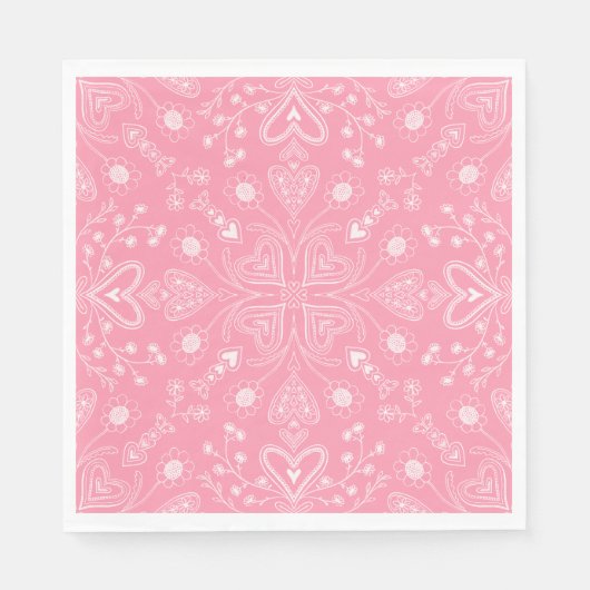 ボホバレンタインガーデン スタンダードランチョンナプキン (正面)