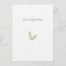 ボホバンブーボタニカルリーフソフトグリーンエレガントリー エンクロージャーカード