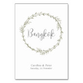 ボホバンブーボタニカルリーフソフトグリーンエレガントリー テーブルナンバー (裏面)