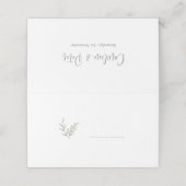 ボホバンブーボタニカルリーフソフトグリーンエレガントリー プレイスカード (外部開封)