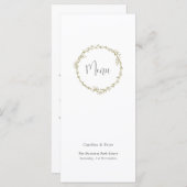 ボホバンブーボタニカルリーフソフトグリーンエレガントリー メニュー (正面/裏面)