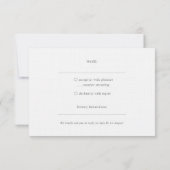 ボホバンブーボタニカルリーフソフトグリーンエレガントリー 出欠カード (裏面)