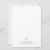 ボホバンブーボタニカルリーフソフトグリーンエレガントリー 招待状 (裏面)