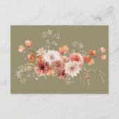 ボホバーンオレンジフローラアーチモノグラムセージ エンクロージャーカード (裏面)