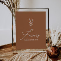 ボホバーンオレンジブライダルシャワーウィズサイン