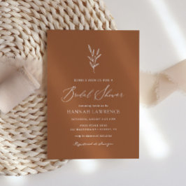 ボホバーンオレンジブライダルシャワー 招待状