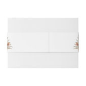 ボホバーンオレンジ結婚フローラ 招待状ベリーバンド (裏面例)