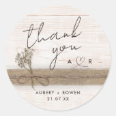 ボホバ素朴ラップ木野草花 ラウンドシール (正面)