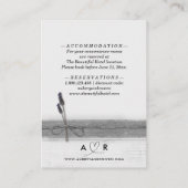 ボホバ素朴ーラップウッドラベンダー結婚の詳細 エンクロージャーカード (裏面)