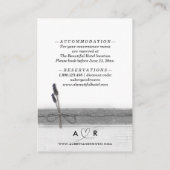 ボホバ素朴ーラップウッドラベンダー結婚の詳細 エンクロージャーカード (裏面)