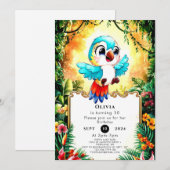 ボホパお洒落ロト誕生日 招待状 (正面/裏面)