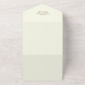 ボホパイロットテディベア機内ベビーシャワー オールインワン招待状 (外側)