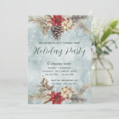 ボホパインコーン枝ホリデーパーティ企業のー 招待状 (スタンド正面)
