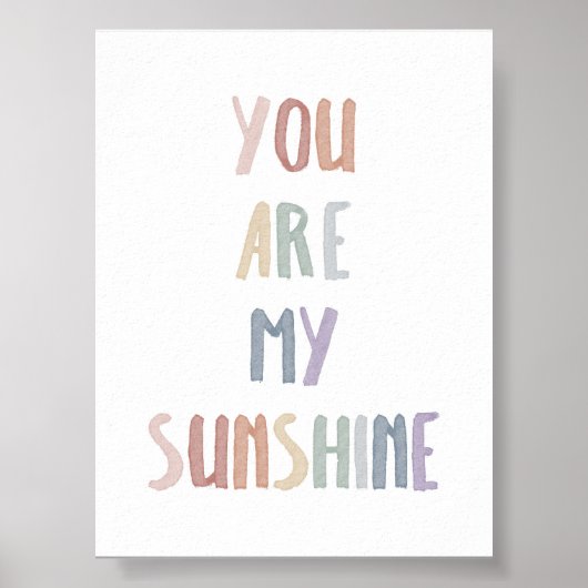 ボホパステルお前は俺のサンシャインプリント ポスター (正面)