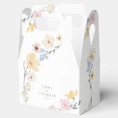 ボホパステルエレガントワイルドフラワー結婚ズ フェイバーボックス (オープン)