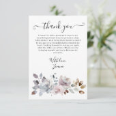 ボホパステルエレガント開花フローラベビーシャワー サンキューカード (スタンド正面)