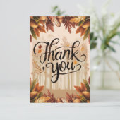 ボホパステルオータム秋 サンキューカード (スタンド正面)