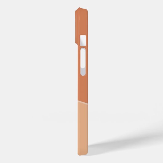 ボホパステルカスタムウェーブズモノグラムソフトオレンジ Case-Mate iPhoneケース (裏面 / 左)