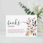 ボホパステルピンクフラワー開花ブックスフォーベビー エンクロージャーカード (スタンド正面)