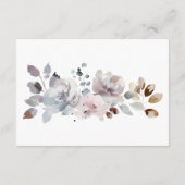 ボホパステルピンクフラワー開花ブックスフォーベビー エンクロージャーカード (裏面)