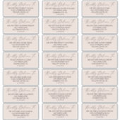 ボホパステルピーチ結婚ズゲスト住所 シール (正面)