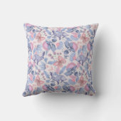 ボホパステルフローラフォークアートパターン クッション (裏面)