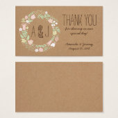 ボホパステルフローラ素朴リース結婚ズ (正面&裏面)