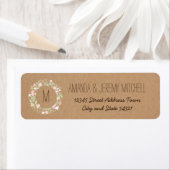 ボホパステルフローラ素朴リース結婚ズ ラベル (インサイチュ)