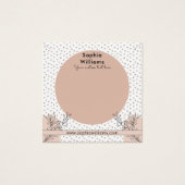 ボホパステルモダンネックレスジュエリーディスプレイカード (正面)