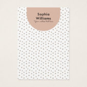 ボホパステルモダンネックレス&イヤリングディスプレイカード (裏面)