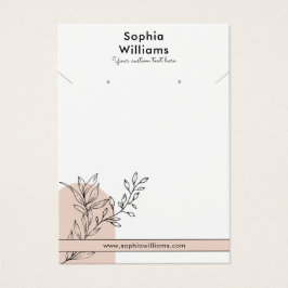 ボホパステルモダンネックレス&イヤリングディスプレイカード