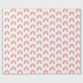 ボホパステルレインボーパターンベビーガールカワイイ ラッピングペーパー (フラット)