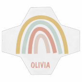 ボホパステルレインボーパーソナライズされた サッカーボール (フラット)