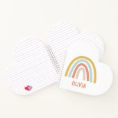 ボホパステルレインボーパーソナライズされた ノートブック (内部)