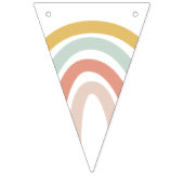 ボホパステルレインボーパーソナライズされた バンティングフラッグ (第1の旗)
