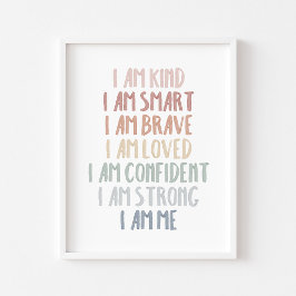 ボホパステルレインボー確認子供へプリント ポスター