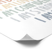 ボホパステルレインボー確認子供へプリント ポスター (角)