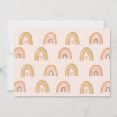 ボホパステルレインボー1stバースデーフォト招待状 招待状 (裏面)