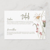 ボホパステルワイルドフラワーズモダンフローラ詳細 エンクロージャーカード (正面)