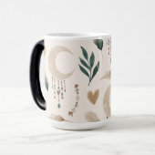 ボホパターン（の模様が）あるモーフィング15オンス モーフィングマグカップ (正面左)