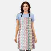 ボホパターン エプロン (着用した状態)