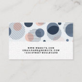 ボホパターン | ドットパターン 名刺 (裏面)