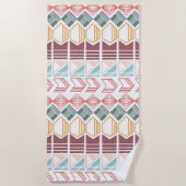 ボホパターン ビーチタオル (正面)